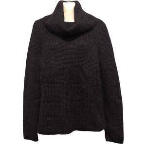 Lauren Ralph Lauren Cowl Neck Bulky Mohair Blend Sweater, Black, Size M